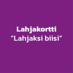 Lahjaksi biisi -lahjakortti